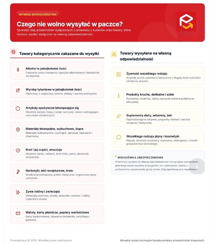 Co można wysłać w paczce do Niemiec
