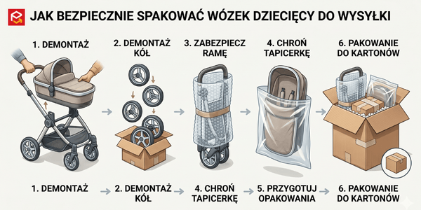 Jak zapakować wózek do wysyłki kurierem