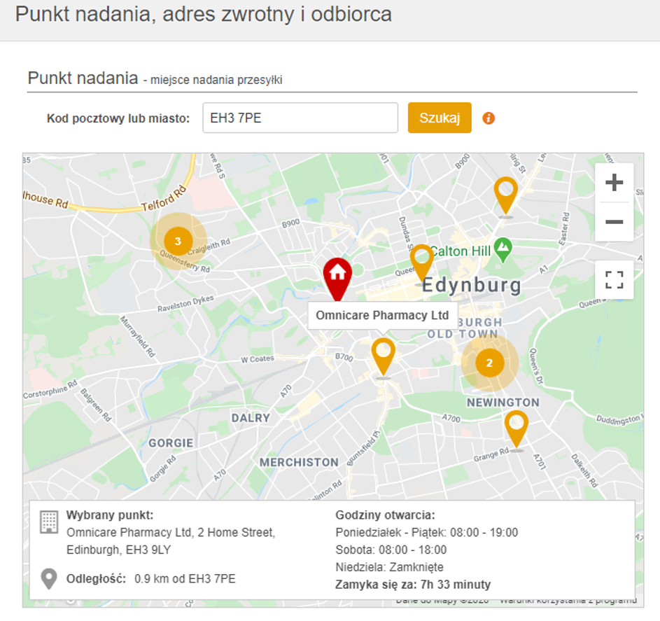 Wybierz punkt nadania DPD gdzie nadasz paczkę do Polski